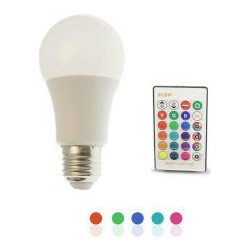 LED Λάμπα E27 3W 220V 350LM RGBW με Ασύρματο Χειριστήριο RZ-0062