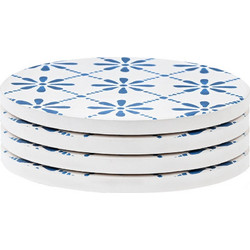 ESTIA ΣΟΥΒΕΡ AEGEAN TILE ΚΕΡΑΜΙΚΟ Φ10.3cm ΣΕΤ 4 ΤΕΜ
