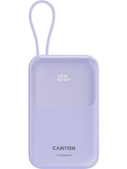 Canyon OnPower 101 Power Bank 10000mAh 22.5W Quick Charge 3.0 & Power Delivery Purple