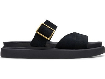 Clarks Aristella Mule Γυναικεία Σανδάλια Black Suede (26181284)