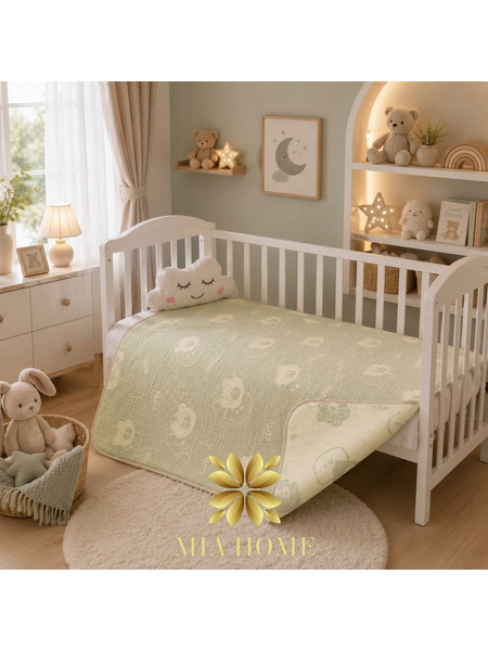 MIA HOME ΚΟΥΒΕΡΛΙ ΒΡΕΦΙΚΟ ΑΡΚΟΥΔΑΚΙΑ 100x110 ΜΕΝΤΑ