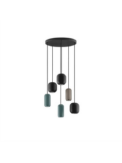 Novaluce Marlin Κρεμαστό Φωτιστικό Οροφής Black Green GU10 9236224