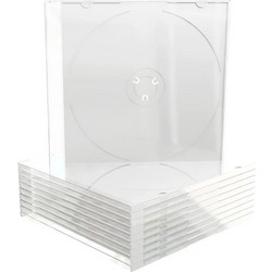 MediaRange CD Box Cd για 1 Δίσκο σε Διάφανο Χρώμα MRBOX20