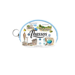 Πορτοφόλι Souvenir μπρελόκ mini - Σετ 10pcs - PVC - Thassos - 10*8*3cm - 0034164