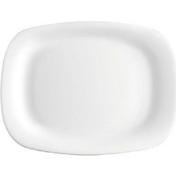 Bormioli Rocco Πιατέλα Ορθογώνιας Οπαλίνας Άσπρη 17x22εκ Parma