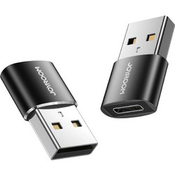 Joyroom S-H152 Αντάπτορας USB-C σε USB-A 2τμχ Μαύρο