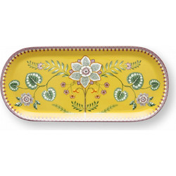 PIP STUDIO - ΠΟΡΣΕΛΑΝΙΝΟΣ ΔΙΣΚΟΣ LILY & LOTUS YELLOW 33cm