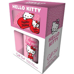 Hello Kitty Gift Set - My heart Mug Coaster and keychain