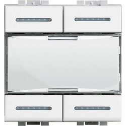 Μηχανισμός 4 Εντολών Ετικετών Λευκό Living Light Scs