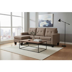 PoliHome Lisbon Γωνιακός Καναπές Αναστρέψιμη Γωνία 185x75x86cm 162638019