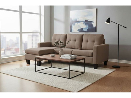 PoliHome Lisbon Γωνιακός Καναπές Αναστρέψιμη Γωνία 185x75x86cm 162638019