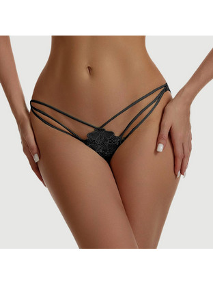 Κιλοτάκι Lace Straps Sexy Panties - Μαύρο