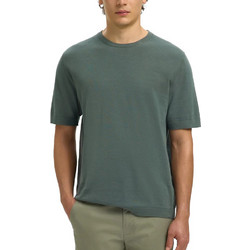 SELECTED Torino Regular Knitted T-Shirt - Balsam Green