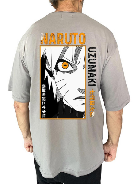 Bigbong Naruto Oversize T-shirt Grey 103-76-GR