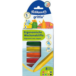 Pelikan Griffix Washable Κηρομπογιές Σετ 8τμχ