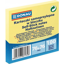 Κύβος αυτοκόλλητος Donau 76x76mm 100φ. 7586001-11