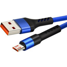 CABLETIME καλώδιο micro USB σε USB CT-C165-P05, 2.4A, 480Mbps, 1m, μπλε