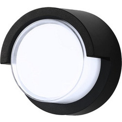 Powertech POWERTECH LED φωτιστικό τοίχου HLL-0167, 12W, 4000K, 960lm, IP65, μεταλλικό, μαύρο