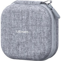 USAMS USAMS θήκη οργάνωσης ακουστικών Bluetooth ZB351, 9.5x9.5x5cm, γκρι
