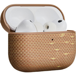 Pitaka Magnetic Case Θήκη Aramid Fiber για AirPods Pro 3 Golden Glint