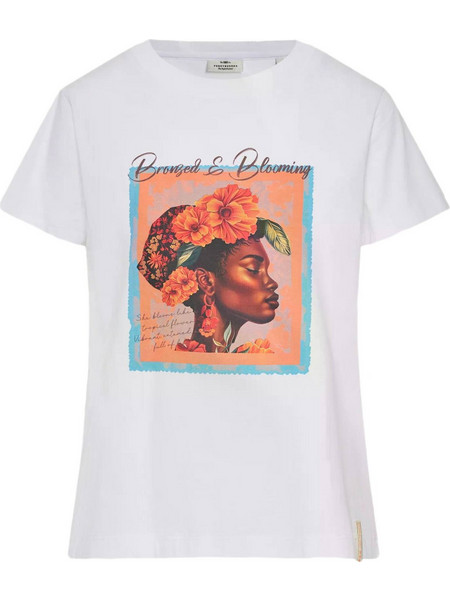 ΓΥΝΑΙΚΕΙO T-SHIRT FUNKY BUDDHA - ΛΕΥΚΟ