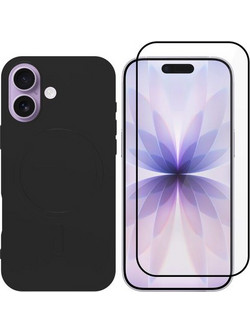 Redshield iPhone 17 MagSafe Silicone Case & Full Face Glass Green Set Θήκη Κινητού & Προστατευτικό Οθόνης