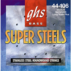 GHS 5M-STB Σετ 5 Χορδές Ηλεκτρικού Μπάσου Stainless Steel 44-106" Medium Tension