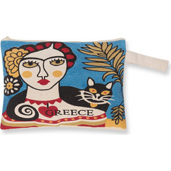 Πορτοφόλι καραβόπανο (20cm x 13cm) canvas 10 creta SilkFashion