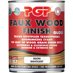 PGP Faux Wood Finish Τελική Επίστρωση Τεχνοτροπίας Απομίμησης Ξύλου Μαόνι 0.75lt