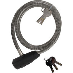 Stanley Spiral Lock για Ποδήλατο 180cm Black