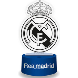 Επιτραπέζιο Φωτιστικό LED 3D Πλεξιγκλάς Real Madrid