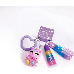 As company HappiHobbi Μπρελόκ με Lip Gloss & Φιγούρα Ροζ Μονόκερο 2