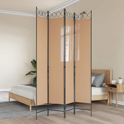 4-Πίνακας Διαχωριστικός Μπεζ 160 x 220 cm Ύφασμα 42039204