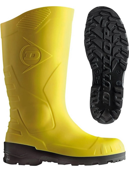 Dunlop Devon Full Safety S5 Γαλότσες Ασφαλείας Γονάτου Κίτρινες