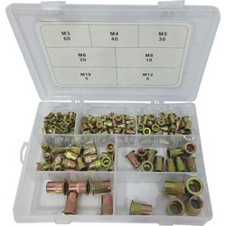 Πιρτσίνια με σπείρωμα 170 τεμαχίων Μ3 - Μ12 SKS TOOLS 40000549
