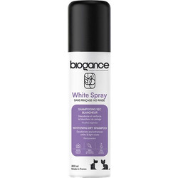Biogance Dog White Coat Dry Shampoo Αφρός Στεγνού Καθαρισμού για Λευκό Τρίχωμα Σκύλου 300ml