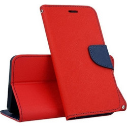 Tel1 Xiaomi Redmi Note 9T Fancy Θήκη Βιβλίο - Red