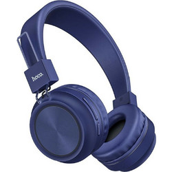 Hoco W25 Promise Ασύρματα Bluetooth Ακουστικά On Ear Μπλε