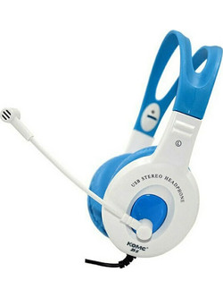 Komc B1 Gaming Headset On Ear White Blue