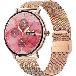 Wiwu SW07 Smartwatch με Παλμογράφο (Χρυσό)