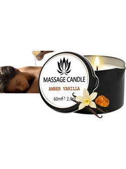 Massage Candle Amber Vanilla - Αρωματικό Κερί Μασάζ Βανίλια Κεχριμπάρι 60ml