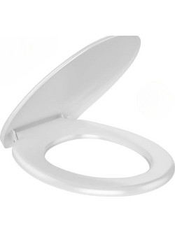 Stewe Home Καπάκι Λεκάνης Οβάλ Πλαστικό Λευκό 41.5x36cm STE-015487-P15487