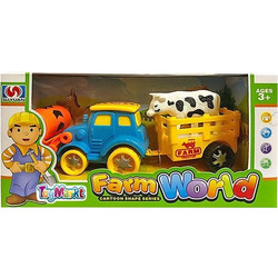 ToyMarkt Τρακτέρ Friction Mε Ρυμουλκά & Ζώα 902203