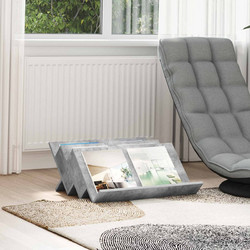 vidaXL Ράφι Περιοδικών με ράφι Γκρι Μπετόν 65x53x28,5 εκ 1 τεμ