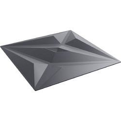 vidaXL Πάνελ τοίχου 48 τμχ. 50 x 50 cm Αστέρι Γκρι Φελιζόλ XPS
