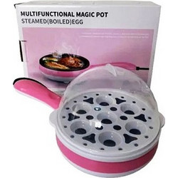 Βραστήρας Αυγών Magic Pot 7 Θέσεων 350W Ροζ για Γρήγορο Πρωινό