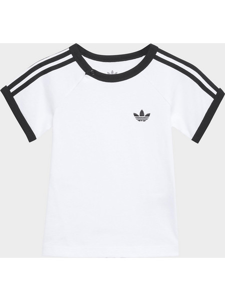 adidas Originals 3 Stripe Βρεφικό T-Shirt KR3715 White / Black