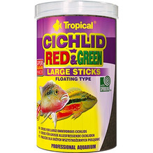 Tropical Cichlid Red & Green Large Sticks 1lt