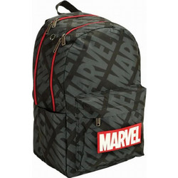 Gim Marvel Heroes Σχολική Τσάντα Πλάτης Δημοτικού Μαύρη 337-29034 2021