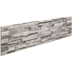 vidaXL Πάνελ τοίχου 10 τεμ. 100x25 cm Αφρός EPS - ανοιχτό-γκρι